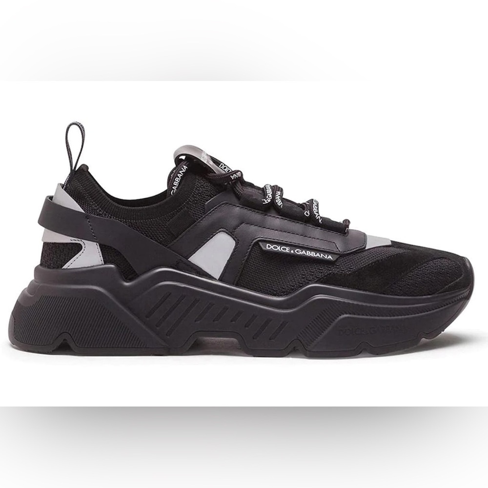 Dolce & Gabbana Daymaster Womens Sneakers Black Grey Size 39